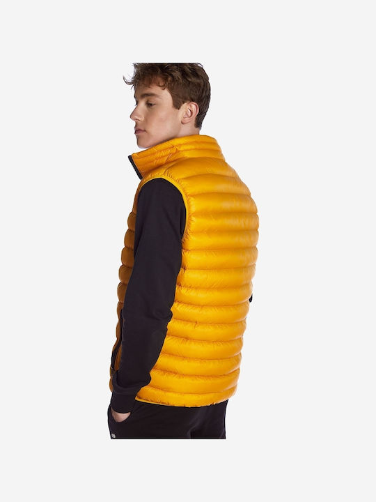 Camaro Men's Sleeveless Puffer Jacket Yellow