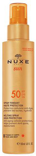 Nuxe Sun Delicious Αδιάβροχη Αντηλιακή Κρέμα Προσώπου & Σώματος SPF50 σε Spray 150ml