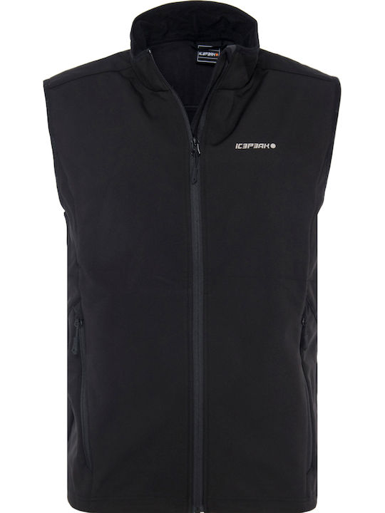 Shakill Αμάνικο Μπουφάν Softshell Αδιάβροχο και Αντιανεμικό Μαύρο