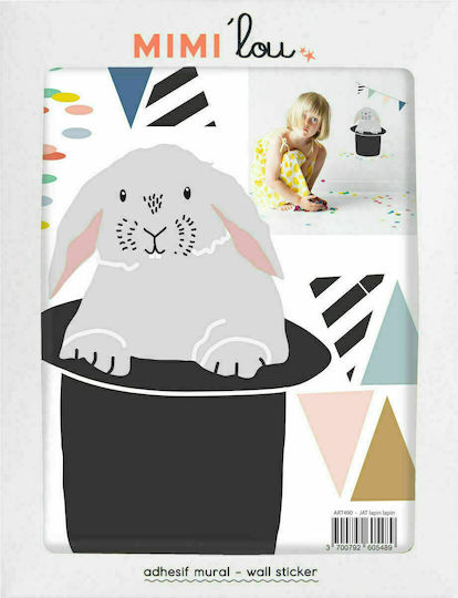 Mimi'lou Kids Wall Decoration Sticker Lapin Lapin 19x26cm