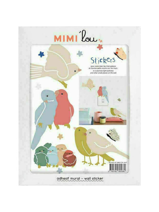 Mimi'lou Autocolant Decorativ pentru Copii Perete Birds On Light