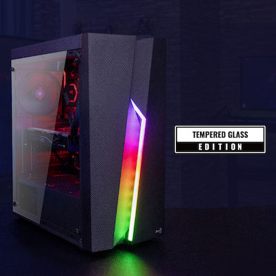 Aerocool Bolt Jocuri Desktop PC (Nucleu i5-11400F/16GB DDR4/240GB SSD + 500GB HDD - unitate de hard disk/GeForce GTX 1650/Fără OS)