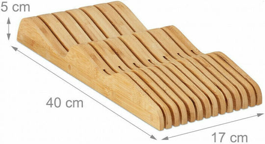 Relaxdays Разделители за чекмеджета Дърво в Кафяв Цвят 17x40x5см Relaxdays Разделители за чекмеджета Дърво в Кафяв Цвят 17x40x5см