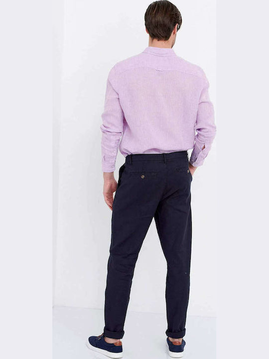 Trousers Chino in Regular Fit Navy Blue
