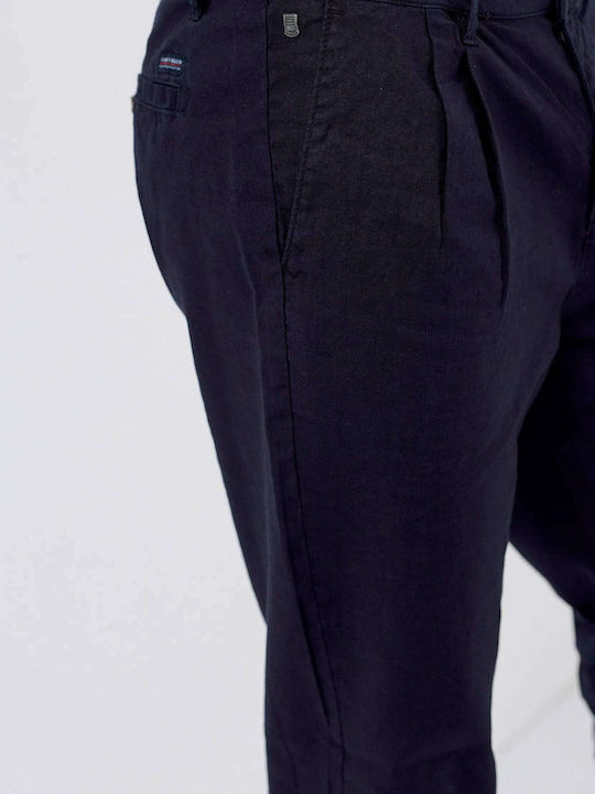 Trousers Chino in Regular Fit Navy Blue