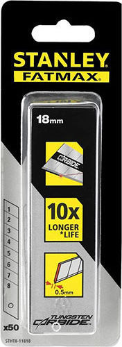 Stanley Fatmax Lame de Cutter Carbură 18mm 50buc