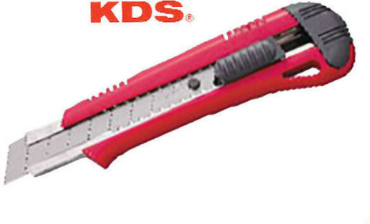 KDS Folding Knife with Blade Width 18mm Red