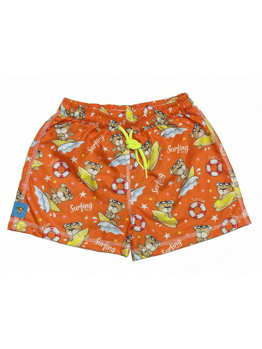 Tortue Kids Swimwear Swim Shorts Orange