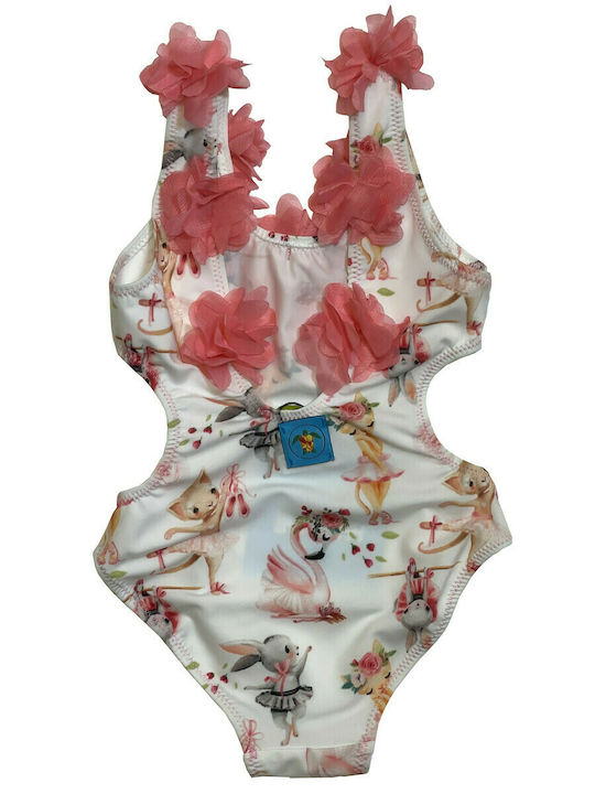 Tortue Kids One-Piece Swimsuit White