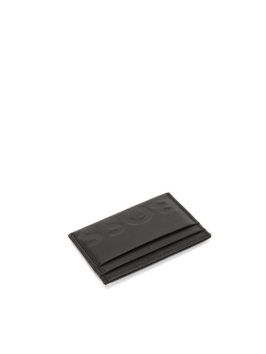 Hugo Boss Men's Leather Card Wallet with RFID Black