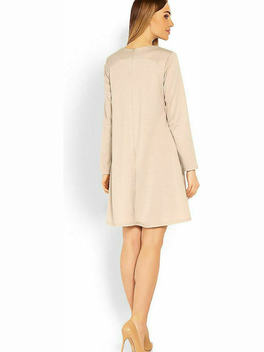 PeeKaBoo Mini Dress Beige