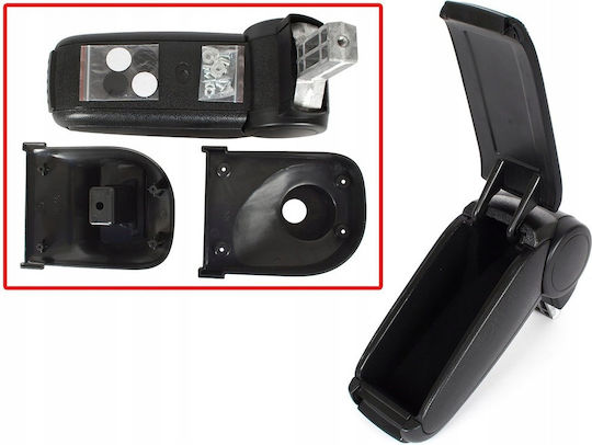 Car Leather Armrest for Renault Clio IV Black