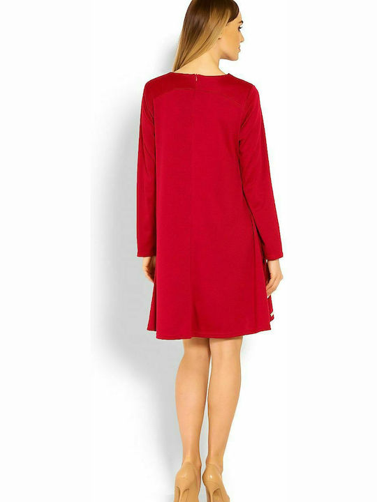 PeeKaBoo Kleid Umstandskleider Rot