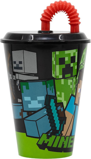 Stor Kleinkinderbecher Minecraft aus Plastik Mehrfarbig