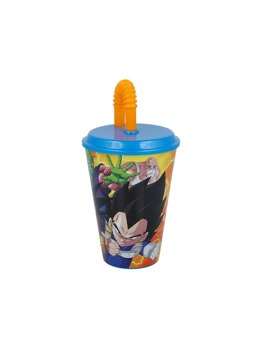 Stor Dragon Ball Ποτήρι Νερού από Πλαστικό με Καλαμάκι 430ml