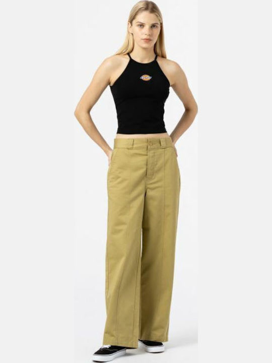 Chain Lake Women's Summer Crop Top Cotton Sleeveless Black