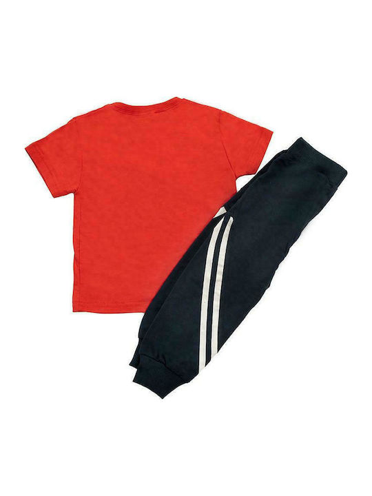 Set pentru copii cu pantaloni Vară 2buc Roșu Football