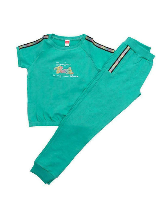 Joyce Kids Set with Pants Summer 2pcs Turquoise