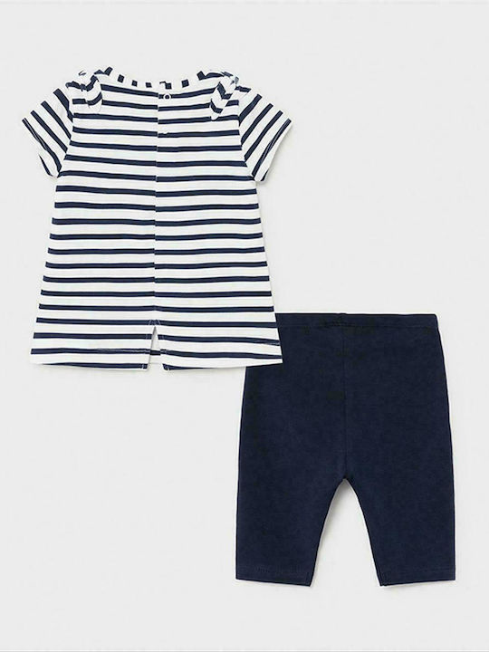 Mayoral Kids Set with Leggings Summer 2pcs Navy Blue