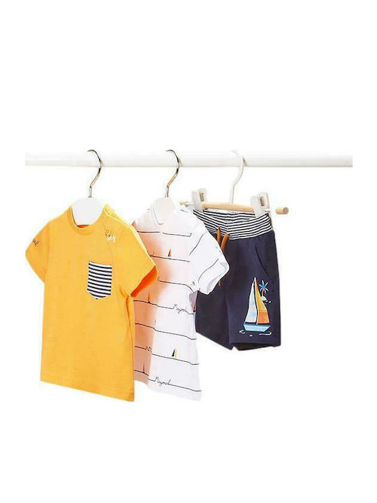Kids' Set with Shorts Summer 3pcs Orange