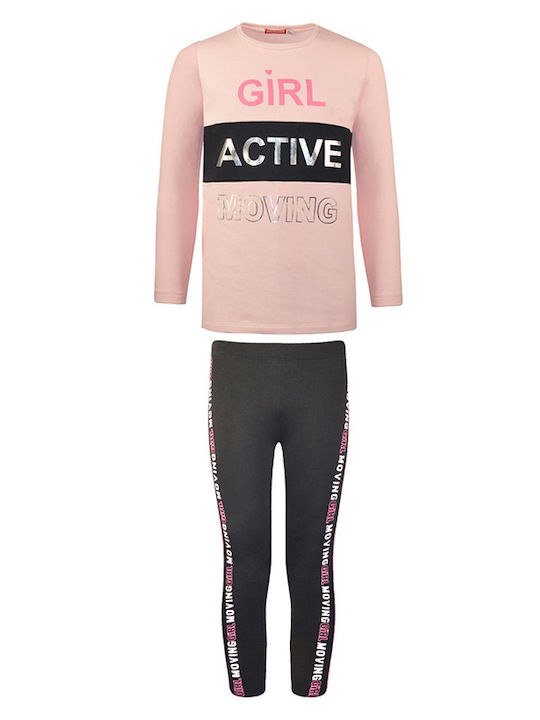 Energiers Kids Set with Pink Leggings 2 Pieces