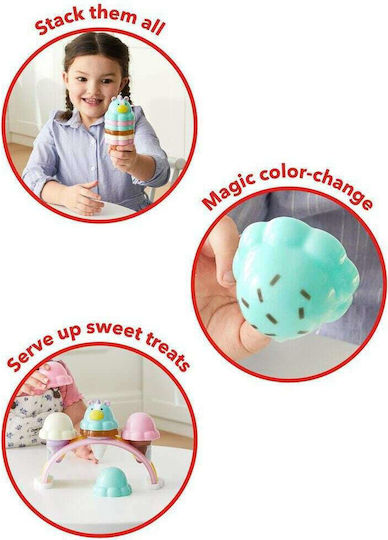 Skip Hop Jucărie de Stivuire Sweet Scoops Ice Cream Set pentru 24++ Luni