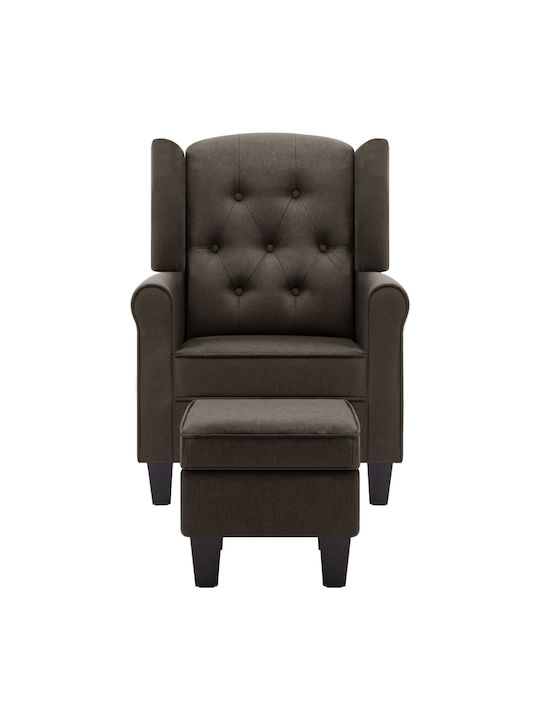 С поставка за крака Сив 68x78x94см
