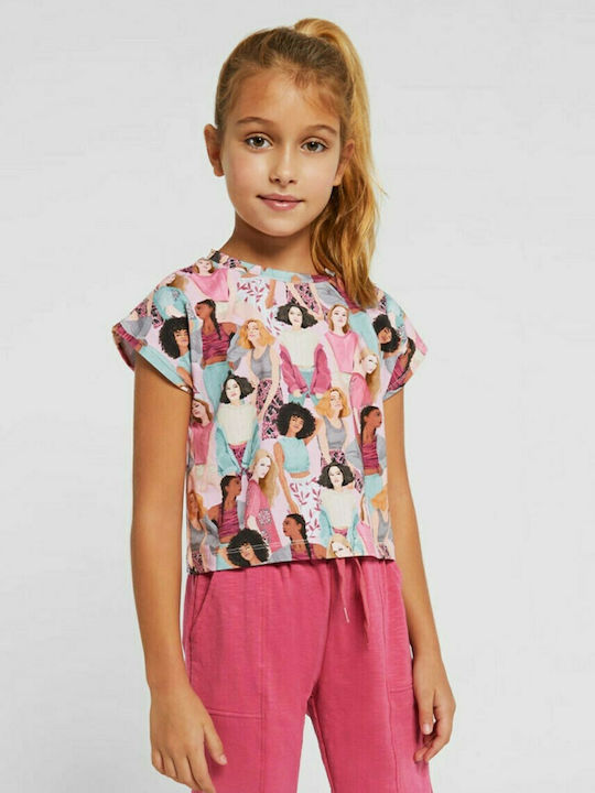 Mayoral Kids Blouse Short Sleeve Pink