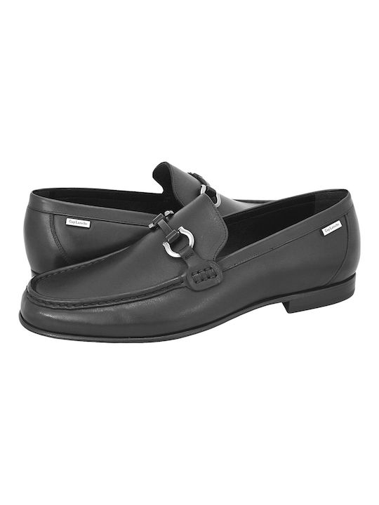 Guy Laroche Mill Men's Leather Loafers Black