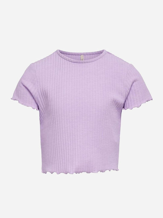 Kids Only Crop Top Λιλά
