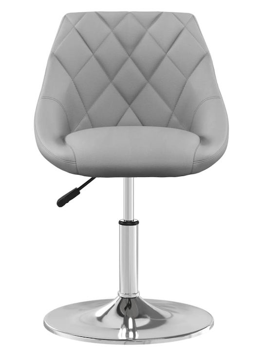 Rotating Chair Visitor Light Gray 46x44x62.5cm 2pcs