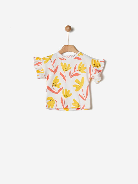 Yell Oh! Kids Blouse Short Sleeve White