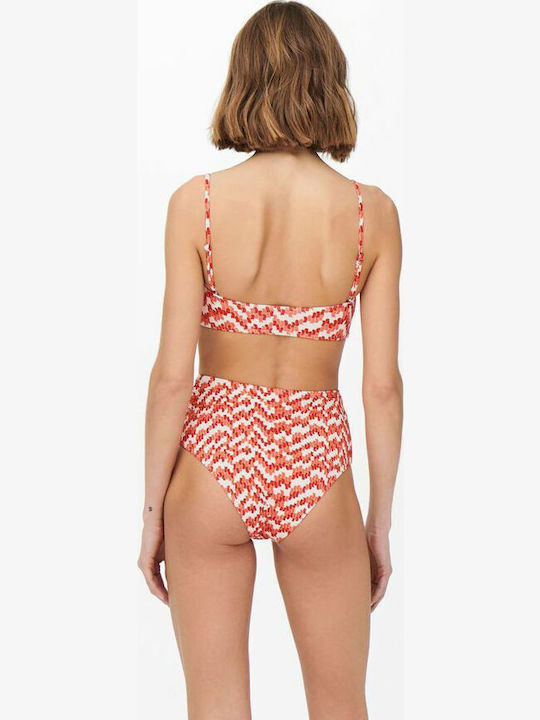 Amalie Bikini Slip High Waist Orange/Camellia