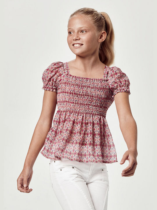 Mayoral Kids Blouse Short Sleeve Red