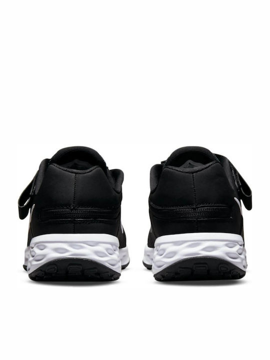 Revolution 6 Fly Ease Kids Sports Shoes Running with Hoop & Loop Closure Black