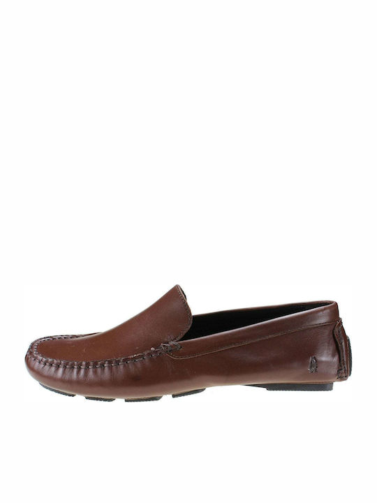 Hush Puppies Monaco II Δερμάτινα Ανδρικά Loafers σε Καφέ Χρώμα