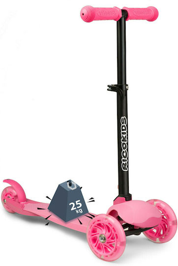 Ricokids Kinderroller Klappbar 3-Rad Rosa