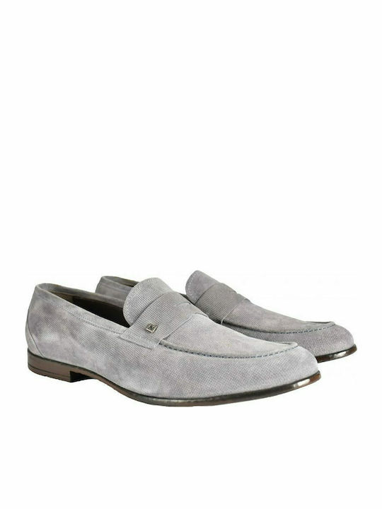 90-5380-9026 Wildleder Herren Mokassins in Grau Farbe