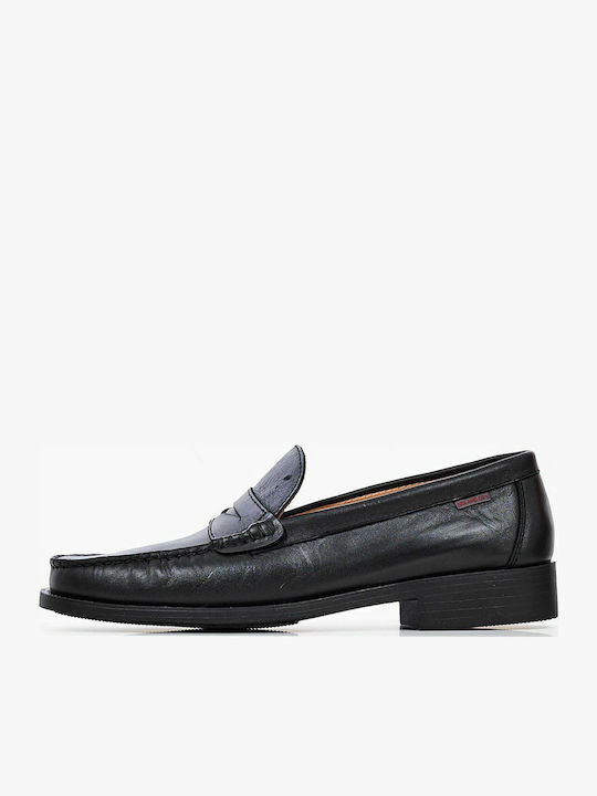 Δερμάτινα Ανδρικά Loafers σε Μαύρο Χρώμα