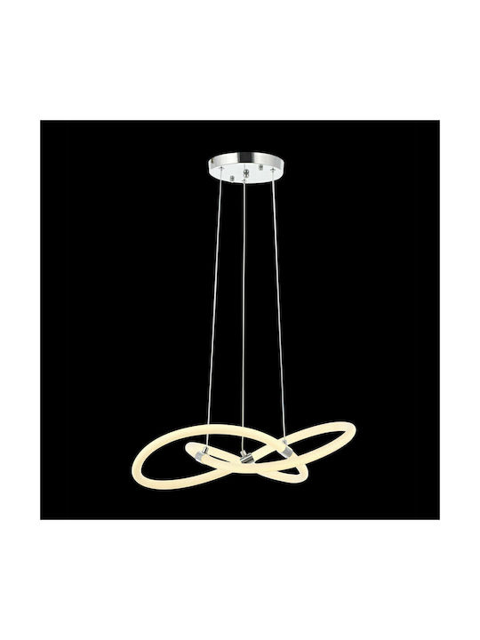 Pendant Light LED with Warm to Cool White Light Silver