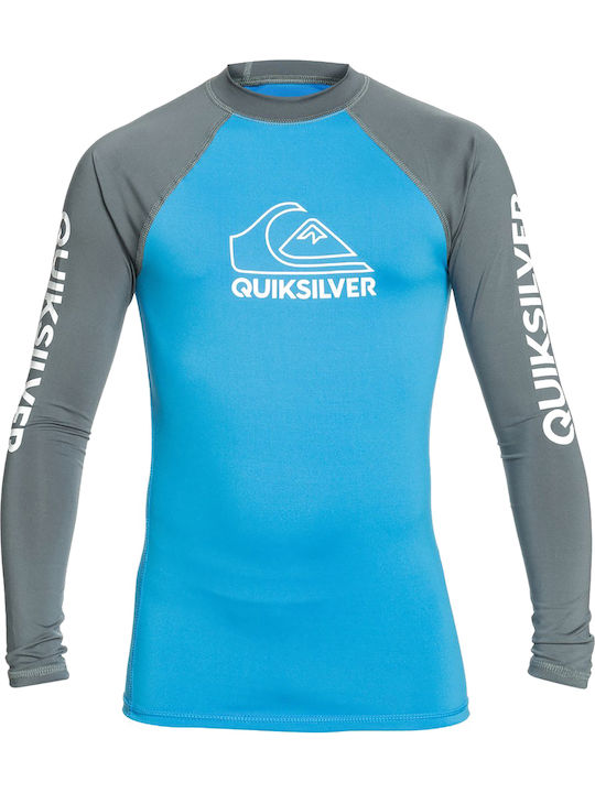 Quiksilver All Time Long Παιδικό Μαγιό Μπλούζα με Μακρύ Μανίκι Μπλε