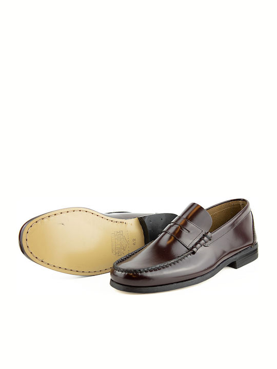 Men's Leather Loafers Burgundy