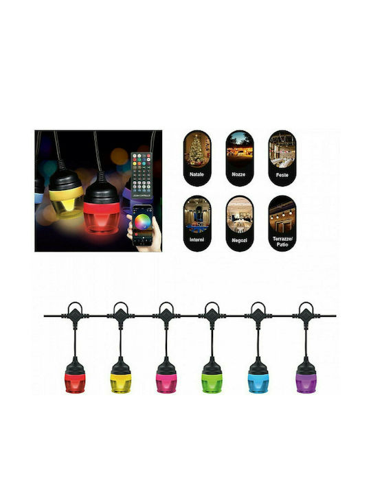 Arrango Outdoor Light String 12m