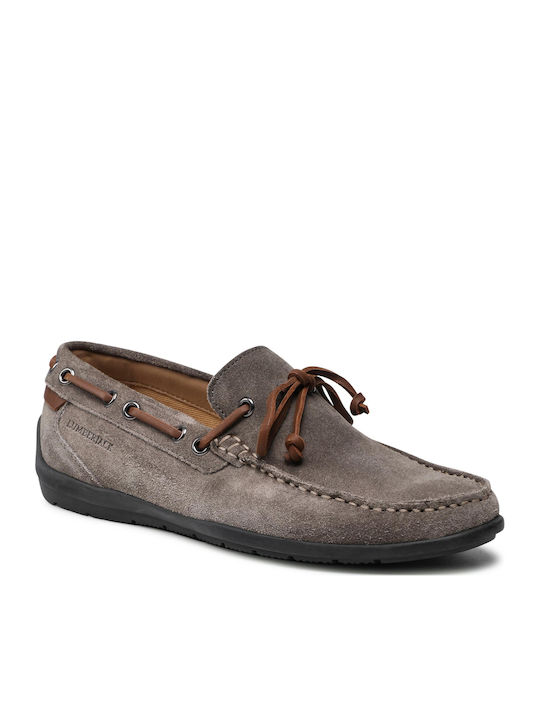Leman Suede Ανδρικά Μοκασίνια σε Γκρι Χρώμα