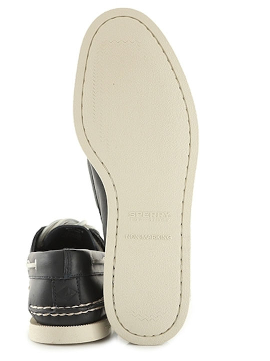 Authentic Original Δερμάτινα Ανδρικά Boat Shoes σε Μπλε Χρώμα