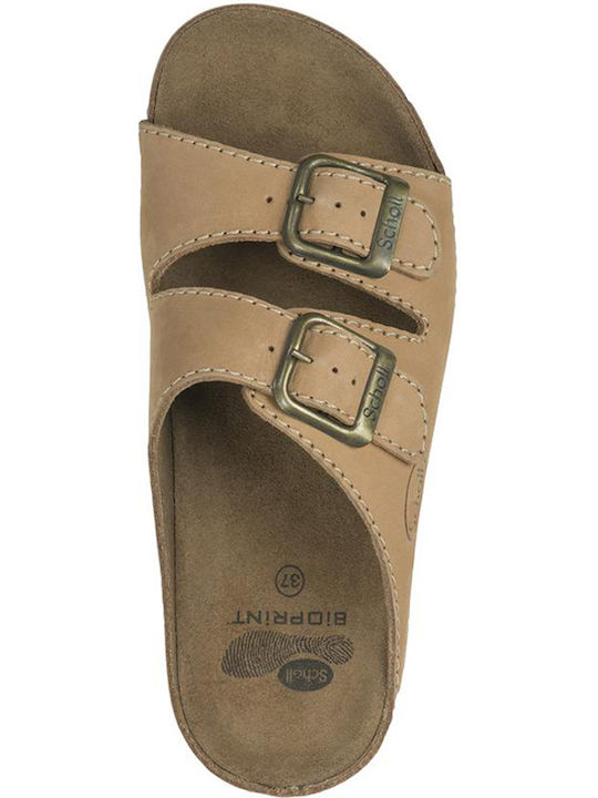 Airbag Leder Herrensandalen Cuoio
