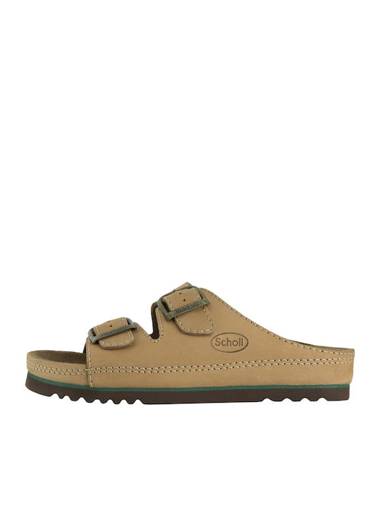 Airbag Leder Herrensandalen Cuoio