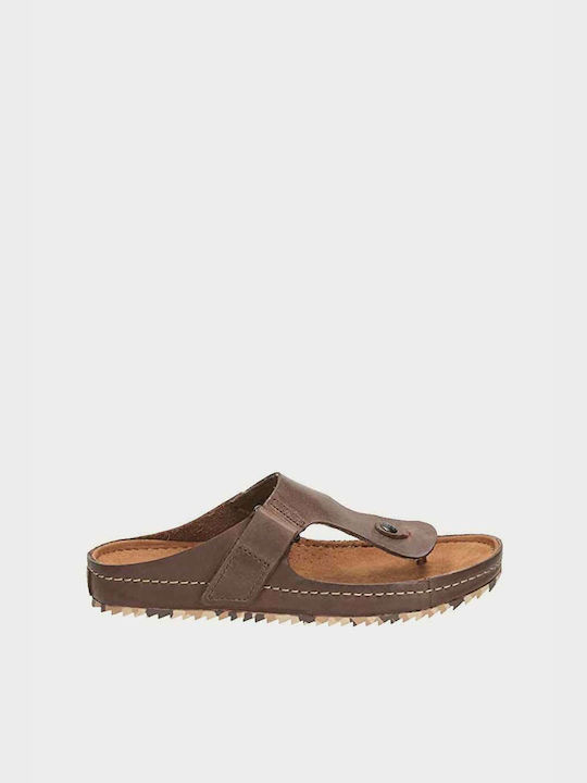 Clarks Netrix Post Men's Leather Sandals Brown