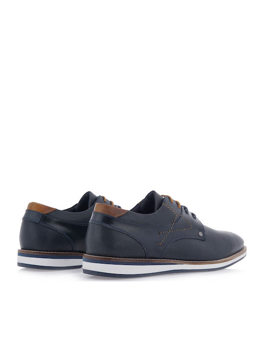 Men's Leather Casual Shoes Blue
