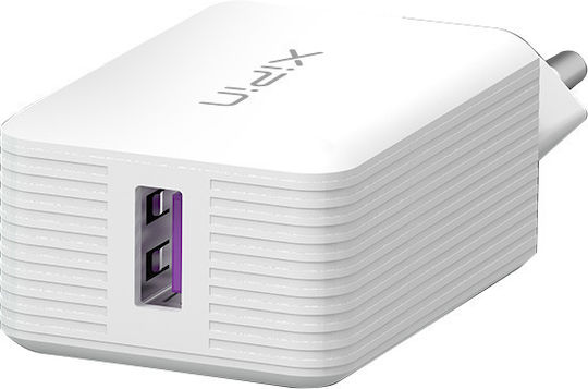 Xipin Charger with USB-A Port and Cable USB-C 20W Quick Charge 3.0 / SuperCharge Whites (EU-08T)